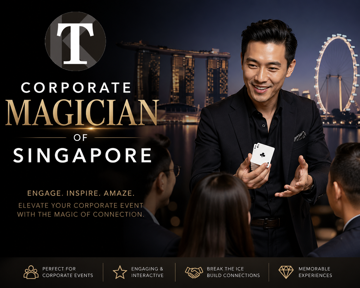 Corporate Magician event